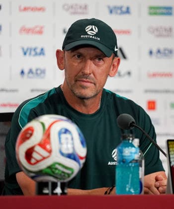 Ahead of Turkiye v Australia - FIFA World Cup, WM, Weltmeisterschaft, Fussball 2026 VANCOUVER, CANADA - JUNE 12: Head coach Tony Popovic of Australia ahead of the FIFA World Cup 2026 Group D qualifiers match between Turkiye and Australia at the BC Place Stadium, in Vancouver, United States on June 12, 2026. Ercin Erturk Anadolu Vancouver Canada. Editorial use only. Please get in touch for any other usage.  Copyright: x2026xAnadoluxErcinxErturkx
