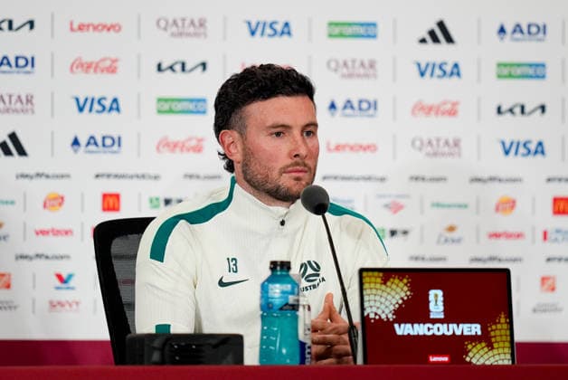Ahead of Turkiye v Australia - FIFA World Cup, WM, Weltmeisterschaft, Fussball 2026 VANCOUVER, CANADA - JUNE 12: Aiden O Neill of Australia ahead of the FIFA World Cup 2026 Group D qualifiers match between Turkiye and Australia at the BC Place Stadium, in Vancouver, United States on June 12, 2026. Ercin Erturk Anadolu Vancouver Canada. Editorial use only. Please get in touch for any other usage.  Copyright: x2026xAnadoluxErcinxErturkx