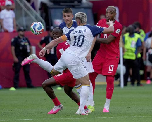 12 06 2026, Toronto Stadium, Toronto, CAN, World Cup FIFA 2026, preliminary round, Canada vs Bosnia and Herzegovina, in the picture Ermedin Demirovic Bosnia Photo by Hasan Bratic DeFodi Images