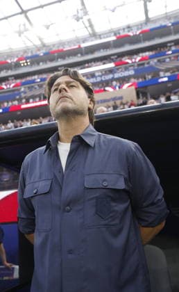 FIFA World Cup, WM, Weltmeisterschaft, Fussball 2026 - Group D - USA vs Paraguay USA head coach Mauricio Pochettino looks on before the FIFA World Cup 2026 group stage match USA against Paraguay, in Los Angeles, California, USA, 12 June 2026. LOS ANGELES United States  Copyright: xCHRISxTORRESx