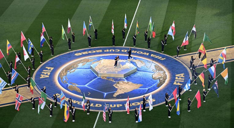 (260613) -- LOS ANGELES, June 13, 2026 -- Photo shows the general view of opening ceremony before the group D match between the United States and Paraguay at the 2026 FIFA World Cup, WM, Weltmeisterschaft, Fussball at Los Angeles Stadium in Los Angeles, the United States, June 12, 2026. ) (SP)U.S.-LOS ANGELES-FOOTBALL-FIFA WORLD CUP-GROUP D-USA VS PRY PengxZiyang 