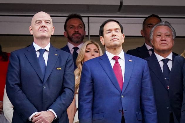 USA Soccer FIFA World Cup 2026 Group D USA vs Paraguay SoFi Stadium Los Angeles, California Ganni Infantino President FIFA and Marco Rubio Secretary of State of the United States Copyright: xJOERANxSTEINSIEKx