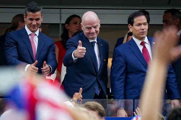 USA Soccer FIFA World Cup 2026 Group D USA vs Paraguay SoFi Stadium Los Angeles, California Ganni Infantino President FIFA and Marco Rubio United States Secretary of State Copyright: xJOERANxSTEINSIEKx