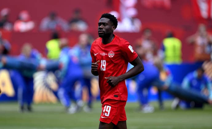 Football FIFA World Cup 2026 Preliminary Round Group B in Toronto Canada Bosnia and Herzegovina 12 06 2026 Alphonso Davies Canada