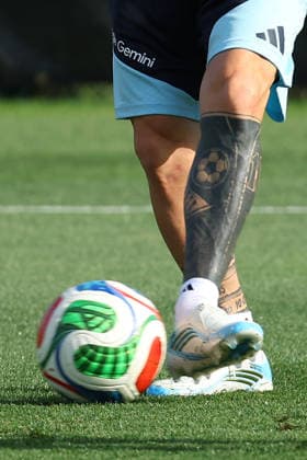 Argentina s forward Lionel Messi takes part in a training session during the 2026 FIFA World Cup football tournament at Sporting KC Training Centre in Kansas City on June 12, 2026 ¨ Photo by Alejandro PAGNI PHOTOxPHOTO KANSAS CITY UNITED STATES Copyright: xALEJANDROxPAGNIx
