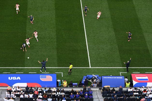 LOS ANGELES, CA - JUNE 12: General view of the FIFA World Cup, WM, Weltmeisterschaft, Fussball 2026 Group D match between USA and Paraguay at SoFi Stadium (Los Angeles Stadium) on June 12, 2026 in Los Angeles, California.  Copyright: xChinaxNewsxServicex 111647950990