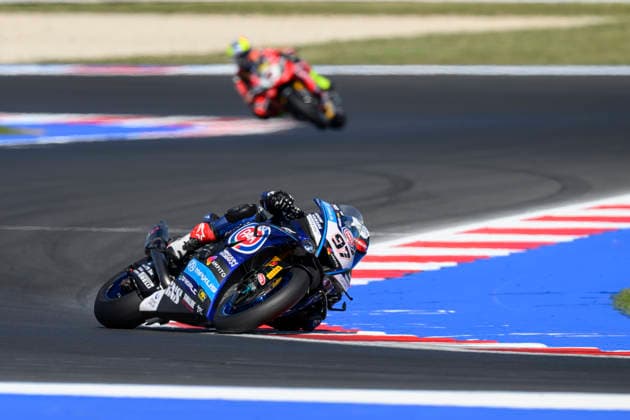 June 13, 2026, Misano Adriatico, Rimini, Italy: Xavi VIERGE (ESP) riding for Pata Maxus Yamaha at turn 6 during the third free practice session of 2026 WorldSBK Pirelli Emilia Romagna round 7 at the Misano World Circuit in Misano Adriatico (Rimini, Italy)..Credit: ZUMA Press Motorsports 2026: WorldSBK Misano: FP3  - ZUMAr158 20260613_aap_r158_001 Copyright: xRiccardoxRighettix