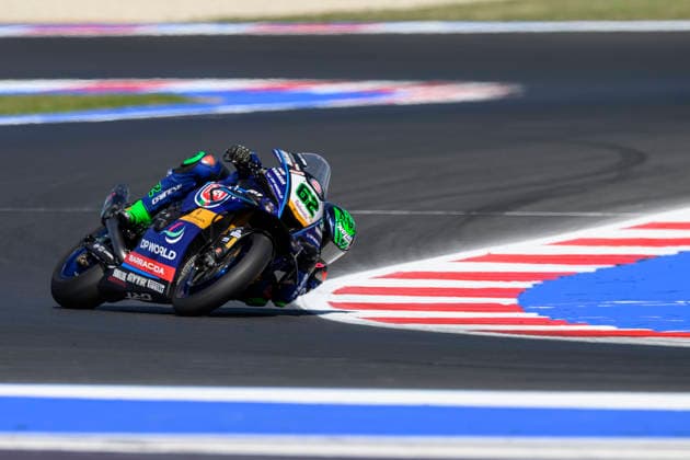 June 13, 2026, Misano Adriatico, Rimini, Italy: Stefano MANZI (ITA) riding for GYTR GRT Yamaha WorldSBK Team at turn 6 during the third free practice session of 2026 WorldSBK Pirelli Emilia Romagna round 7 at the Misano World Circuit in Misano Adriatico (Rimini, Italy)..Credit: ZUMA Press Motorsports 2026: WorldSBK Misano: FP3  - ZUMAr158 20260613_aap_r158_025 Copyright: xRiccardoxRighettix