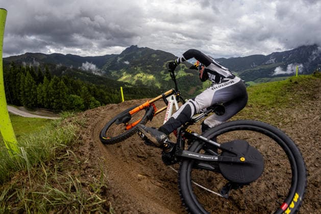 Cycling, UCI Mountain Bike Downhill World Cup in Saalfelden-Leogang