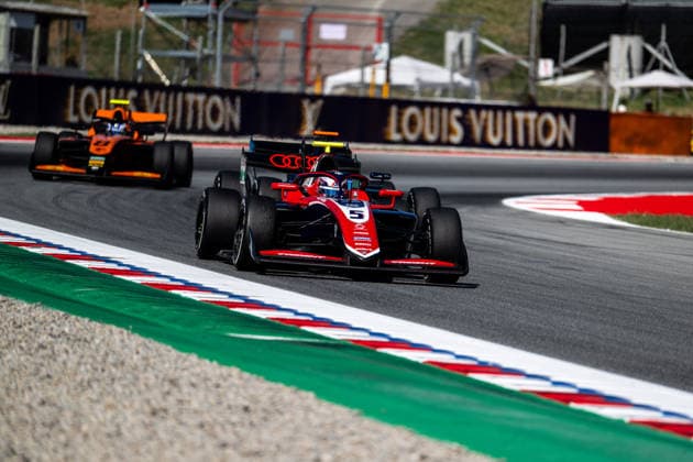 AUTO - FORMULA 3 2026 - BARCELONA 05 SLATER Freddie (gbr), Trident, Dallara F3 2025, action during the 3rd round of the 2026 FIA Formula 3 Championship from June 12 to 14, 2026 on the Circuit de Barcelona-Catalunya, in Montmelo, Spain - MontmeloSpain  Copyright: xALBERTOxVIMERCATIx