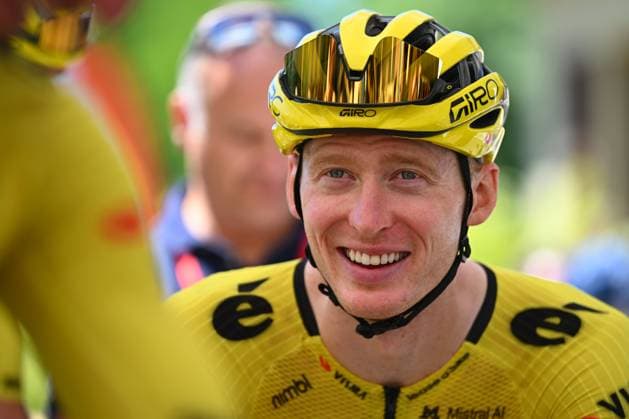 Tour Auvergne - Rhone-Alpes 2026 Stage 7 GRAND COLOMBIER, FRANCE - JUNE 13 : Jorgenson Matteo (USA) of Team Visma Lease a Bike during stage 7 of the 78th edition of Tour Auvergne - Rhone-Alpes an UCI World Tour 2.UWT cycling road race stage for Men Elite of 133.6 km with start in La Bridoire and finish in Grand Colombier on June 13, 2026 in Grand Colombier, France, 13 06 2026 ( Motordriver Guy De Vuyst - Grand Colombier France  Copyright: xVincentxKalutx