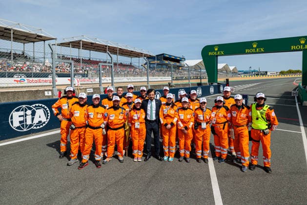 24 HEURES DU MANS 2026 - RACE - SATURDAY BEN SULAYEM Mohammed (are), President of FIA, portrait and marshall, commissaire de piste, during the 24 Hours of Le Mans 2026, 3rd round of the 2026 FIA World Endurance Championship, on June 13, 2026 on the Circuit des 24 Heures du Mans in Le Mans, France -  Copyright: xGERMAINxHAZARDx