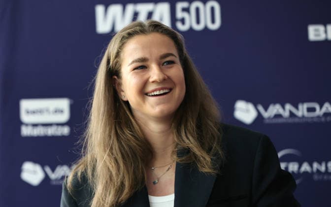 Karolina Muchova CZE Portrait Portrait Single image close up Sport VANDA Pharmaceuticals Berlin Tennis Open Womens Opening Press Conference PK 13 06 2026