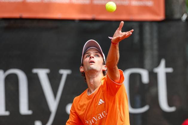 13.June. 2026 – TENNIS – Vienna Tennis Association (WTV) Final Four Noel Ladwig (GER) serving action close up VIENNA Better Tennis Center Alt Erlaa ,Vienna Vienna Better Tennis Center Alt Erlaa AUSTRIA