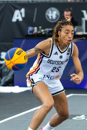 BASKETBALL - FIBA 3x3 World Tour VIENNA,AUSTRIA,13.JUN.26 - BASKETBALL - FIBA 3x3 World Tour. Image shows Ama Degbeon (GER).  GEPAxpictures xPhilippxBrem
