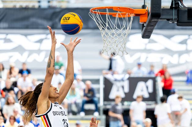 BASKETBALL - FIBA 3x3 World Tour VIENNA,AUSTRIA,13.JUN.26 - BASKETBALL - FIBA 3x3 World Tour. Image shows Ama Degbeon (GER).  GEPAxpictures xPhilippxBrem