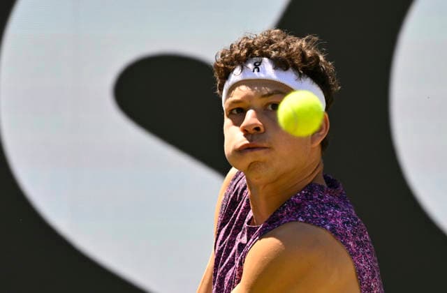 Ben Shelton USA Action Tennis Men BOSS Open ATP 250 Stuttgart 2026 Weissenhof BOSS Open ATP 250 Stuttgart 2026