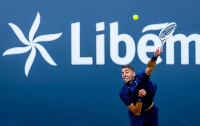 DEN BOSCH - David Pel during the ATP, Tennis Herren doubles final match against Zizou Bergs (BEL) and Arthur Rinderknech (FRA) at the 2026 LibÃ ma Open. The combined ATP WTA, Tennis Damen tournament is being held on the event grounds of the former Autotron car theme park. IRIS VAN DEN BROEK ANP xVIxANPxSportx xxANPxIVx 560890397 originalFilename: 560890397.jpg