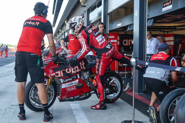 IPA85639703 - 11 Nicolo Bulega (ITA) Ducati Panigale V4R, Aruba.It Racing - Ducati during the FIM Superbike World Championship, WM, Weltmeisterschaft Pirelli Emilia Romagna Round at the Misano World Circuit Marco Simoncelli, Misano Adriatico, Italy on June 13, 2026 during the Pirelli Emilia Romagna Round, World Superbike (SBK) race in Italy, Italy, June 13, 2026  Copyright: xValerioxOrigo IPAxSportx xx 85639703