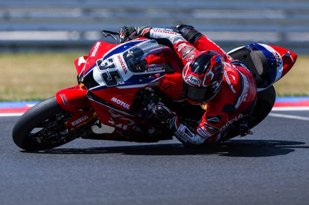 FIM SBK Superbike World Championship Pirelli Emilia Romagna Round 7 Superpole Misano Adriatico 13 06 2026 Somkiat Chantra of Honda HRC with Honda CBR1000RR R SP seen during FIM SBK Superbike World Championship Pirelli Emilia Romagna Round 7 Superpole at Misano World Circuit Marco Simoncelli in Misano Adriatico, Italy Copyright: xBEAUTIFULxSPORTS Carabellix