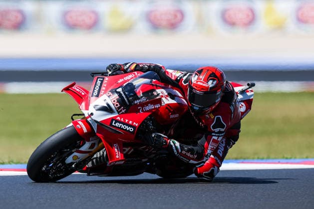 FIM SBK Superbike World Championship Pirelli Emilia Romagna Round 7 Superpole Misano Adriatico 13 06 2026 Iker Lecuona of Aruba it Racing Ducati with Ducati Panigale V4R seen during FIM SBK Superbike World Championship Pirelli Emilia Romagna Round 7 Superpole at Misano World Circuit Marco Simoncelli in Misano Adriatico, Italy Copyright: xBEAUTIFULxSPORTS Carabellix