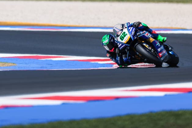FIM SBK Superbike World Championship Pirelli Emilia Romagna Round 7 Superpole Misano Adriatico 13 06 2026 Stefano Manzi of GYTR GRT Yamaha WorldSBK Team with Yamaha YZF R1 seen during FIM SBK Superbike World Championship Pirelli Emilia Romagna Round 7 Superpole at Misano World Circuit Marco Simoncelli in Misano Adriatico, Italy Copyright: xBEAUTIFULxSPORTS Carabellix