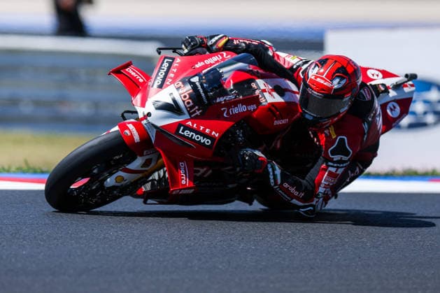 FIM SBK Superbike World Championship Pirelli Emilia Romagna Round 7 Superpole Misano Adriatico 13 06 2026 Iker Lecuona of Aruba it Racing Ducati with Ducati Panigale V4R seen during FIM SBK Superbike World Championship Pirelli Emilia Romagna Round 7 Superpole at Misano World Circuit Marco Simoncelli in Misano Adriatico, Italy Copyright: xBEAUTIFULxSPORTS Carabellix