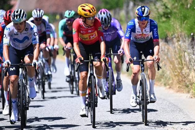 Tour Auvergne - Rhone-Alpes 2026 Stage 7 GRAND COLOMBIER, FRANCE - JUNE 13 : Van Gils Maxim (BEL) of Red Bull BORA Hansgrohe during stage 7 of the 78th edition of Tour Auvergne - Rhone-Alpes an UCI World Tour 2.UWT cycling road race stage for Men Elite of 133.6 km with start in La Bridoire and finish in Grand Colombier on June 13, 2026 in Grand Colombier, France, 13 06 2026 ( Motordriver Guy De Vuyst - Grand Colombier France  Copyright: xVincentxKalutx
