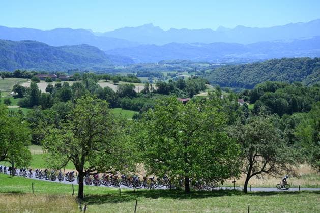Tour Auvergne - Rhone-Alpes 2026 Stage 7 GRAND COLOMBIER, FRANCE - JUNE 13 : Illustration picture during stage 7 of the 78th edition of Tour Auvergne - Rhone-Alpes an UCI World Tour 2.UWT cycling road race stage for Men Elite of 133.6 km with start in La Bridoire and finish in Grand Colombier on June 13, 2026 in Grand Colombier, France, 13 06 2026 ( Motordriver Guy De Vuyst - Grand Colombier France  Copyright: xVincentxKalutx