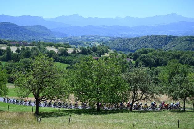 Tour Auvergne - Rhone-Alpes 2026 Stage 7 GRAND COLOMBIER, FRANCE - JUNE 13 : Illustration picture during stage 7 of the 78th edition of Tour Auvergne - Rhone-Alpes an UCI World Tour 2.UWT cycling road race stage for Men Elite of 133.6 km with start in La Bridoire and finish in Grand Colombier on June 13, 2026 in Grand Colombier, France, 13 06 2026 ( Motordriver Guy De Vuyst - Grand Colombier France  Copyright: xVincentxKalutx