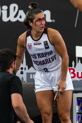 BASKETBALL - FIBA 3x3 World Tour VIENNA,AUSTRIA,13.JUN.26 - BASKETBALL - FIBA 3x3 World Tour. Image shows Hortense Limouzin (Rapid Bucharest).  GEPAxpictures xPhilippxBrem