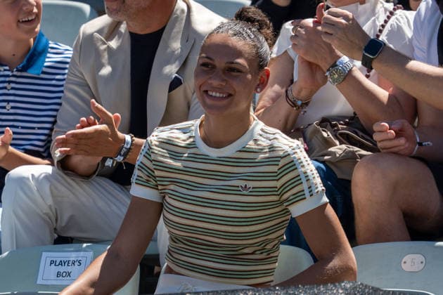 Trinity Rodman, partner, girlfriend of Ben Shelton, Ben Shelton vs Sho Shimabukuro, Tennis, ATP Tournament, Boss Open, Center Court, Quarterfinals, 13 06 2026, Ben Shelton vs Sho Shimabukuro, Tennis, ATP Tournament, Boss Open, Center Court, Quarterfinals, 13 06 2026, Stuttgart Copyright: xEibner-Pressefoto EdwardxCheungx EP_ECG