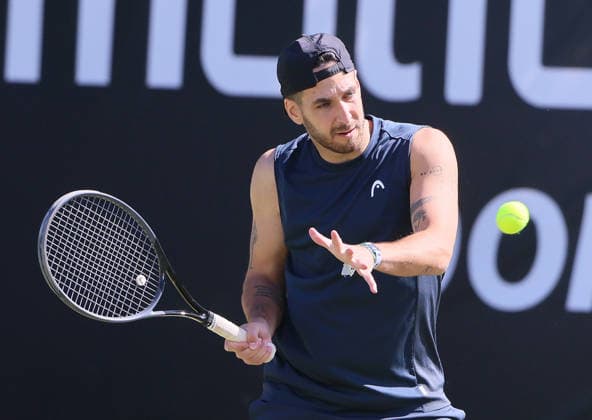 13 06 2026, Boss Open 2026, ATP Tour 250 Stuttgart, TTC Weissenhof, tennis, sport, in the picture Joshua Keller