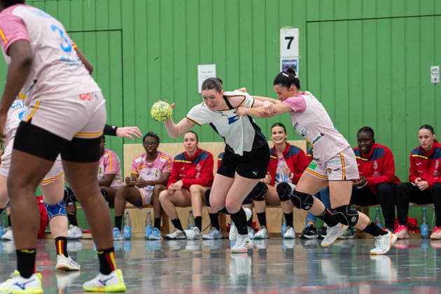 U20 Women National Team Germany GER vs U20 Women National Team Spain SPA , Handball, Four Nations Tournament, 13 6 2026, Season 2025 2026, Hannover Kim Ott Germany U20 Women, 21, plays at Bergischer HC in duel Hannover Sporthalle IGS Badenstedt Germany
