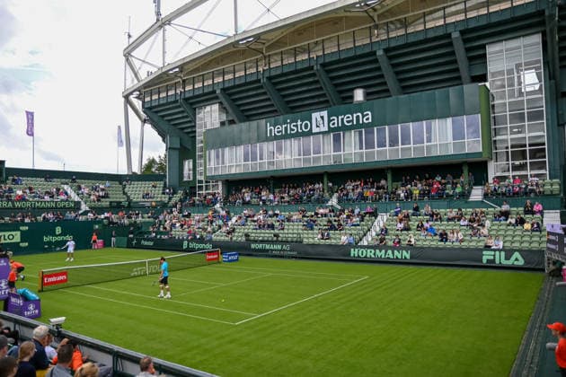 schauinsland Reisen Court, Court 1, Interior view TERRA WORTMANN Open 2026, Tennis, ATP 500, Tournament, Qualification, 13 06 2026, TERRA WORTMANN Open 2026, Tennis, ATP 500, Tournament, Qualification, 13 06 2026 Halle Copyright: xEibner-Pressefoto RobertxGertzenx EP_RGN