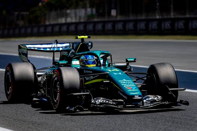 BARCELONA Formula 1 driver Fernando Alonso of Aston Martin Aramco Formula 1 Team during the Formula 1 Spain Catalonia at the Circuit de Barcelona Catalunya on June 13, 2026 in Barcelona, Spain Photo by DeFodi Images