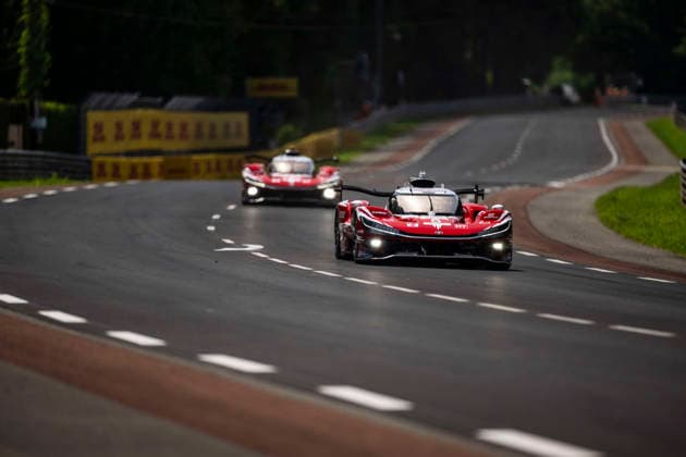 24 HEURES DU MANS 2026 - RACE - SATURDAY 07 CONWAY Mike (gbr), KOBAYASHI Kamui (jpn), DE VRIES Nyck (nld), Toyota Racing, Toyota TR010 Hybrid 07, Hypercar, 08 BUEMI SÃ bastien (swi), HARTLEY Brendon (nzl), HIRAKAWA Ryo (jpn), Toyota Racing, Toyota TR010 Hybrid 08, Hypercar, action during the 24 Hours of Le Mans 2026, 3rd round of the 2026 FIA World Endurance Championship, on June 13, 2026 on the Circuit des 24 Heures du Mans in Le Mans, France - Le MansFrance  Copyright: xCharlyxLopezx