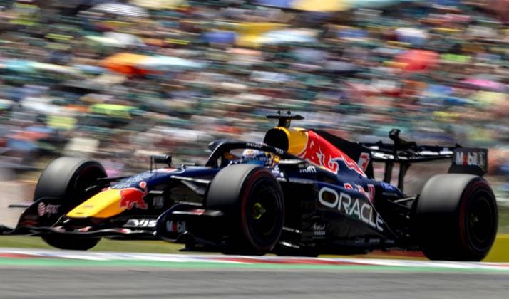 BARCELONA - Max Verstappen during the third free practice session for the Barcelona-Catalonia Grand Prix. SANDER KONING ANP xVIxANPxSportx xxANPxIVx 560893873 originalFilename: 560893873.jpg