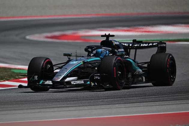 F1 - BARCELONA-CATALUNYA GRAND PRIX 2026 63 RUSSELL George (gbr), Mercedes AMG F1 Team W17, action during the Formula 1 Barcelona-Catalunya Grand Prix 2026, 7th round of the 2026 Formula One World Championship, WM, Weltmeisterschaft from June 12 to 14, 2026 on the Circuit de Barcelona-Catalunya, in Montmelo, Spain - MontmeloSpain  Copyright: xDPPIx