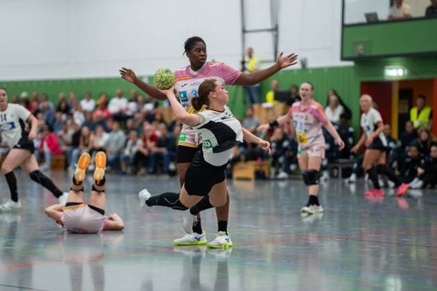 U20 Women National Team Germany GER vs U20 Women National Team Spain SPA , Handball, Four Nations Tournament, 13 6 2026, Season 2025 2026, Hannover Aylin Bornhardt Germany U20 Women, 13, plays at Frisch Auf Goeppingen in goal throw Hannover Sporthalle IGS Badenstedt Germany