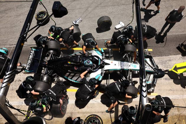 F1 Barcelona-Catalunya Grand Prix 2026 Practice 3 George Russell of Mercedes during the third practice ahead of the Formula 1 Barcelona-Catalunya Grand Prix at Circuit de Barcelona-Catalunya in Barcelona on June 13, 2026. Barcelona Spain  Copyright: xJakubxPorzyckix originalFilename:porzycki-f1barcel260613_npoLK.jpg