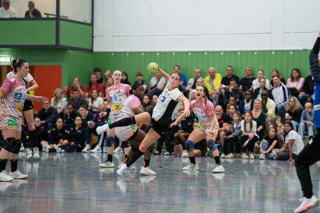 U20 Women National Team Germany GER vs U20 Women National Team Spain SPA , Handball, Four Nations Tournament, 13 6 2026, Season 2025 2026, Hannover Aylin Bornhardt Germany U20 Women, 13, plays at Frisch Auf Goeppingen in goal throw Hannover Sporthalle IGS Badenstedt Germany