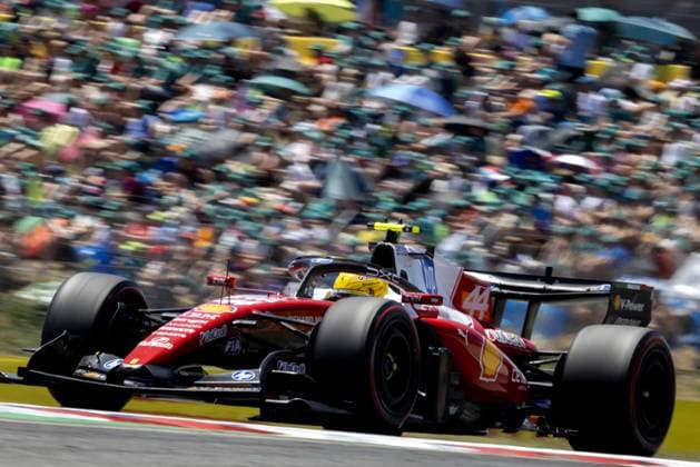 BARCELONA - Lewis Hamilton (Ferrari) during the third free practice session for the Barcelona-Catalonia Grand Prix. SANDER KONING ANP xVIxANPxSportx xxANPxIVx 560894733 originalFilename: 560894733.jpg
