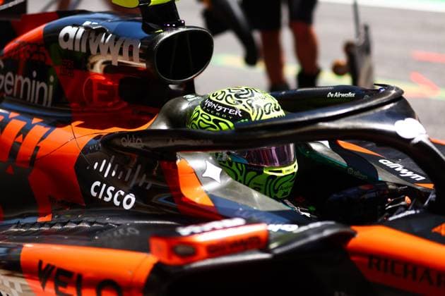 01 NORRIS Lando gbr , McLaren F1 Team MCL40, action during the Formula 1 Barcelona Catalunya Grand Prix 2026, 7th round of the 2026 Formula One World Championship from June 12 to 14, 2026 on the Circuit de Barcelona Catalunya, in Montmelo, Spain Photo Hoch Zwei Montmelo Spain