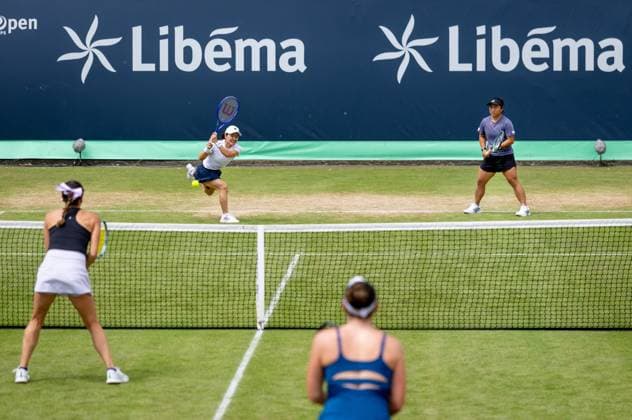 DEN BOSCH - Shuko Aoyama (JPN) and En-Shuo Liang (TPE) during the WTA, Tennis Damen doubles final match against Ingrid Neel (EST) and Giuliana Olmos (MEX) at the 2026 LibÃ ma Open. The combined ATP, Tennis Herren WTA tournament is being held on the grounds of the former Autotron car theme park. IRIS VAN DEN BROEK ANP xVIxANPxSportx xxANPxIVx 560896819 originalFilename: 560896819.jpg