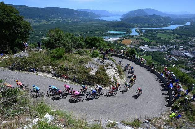 Tour Auvergne - Rhone-Alpes 2026 Stage 7 GRAND COLOMBIER, FRANCE - JUNE 13 : Illustration picture during stage 7 of the 78th edition of Tour Auvergne - Rhone-Alpes an UCI World Tour 2.UWT cycling road race stage for Men Elite of 133.6 km with start in La Bridoire and finish in Grand Colombier on June 13, 2026 in Grand Colombier, France, 13 06 2026 ( Motordriver Guy De Vuyst - Grand Colombier France  Copyright: xVincentxKalutx