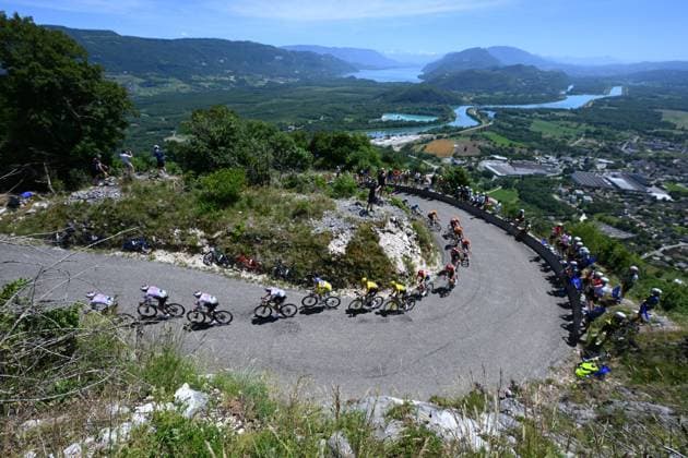 Tour Auvergne - Rhone-Alpes 2026 Stage 7 GRAND COLOMBIER, FRANCE - JUNE 13 : Illustration picture during stage 7 of the 78th edition of Tour Auvergne - Rhone-Alpes an UCI World Tour 2.UWT cycling road race stage for Men Elite of 133.6 km with start in La Bridoire and finish in Grand Colombier on June 13, 2026 in Grand Colombier, France, 13 06 2026 ( Motordriver Guy De Vuyst - Grand Colombier France  Copyright: xVincentxKalutx