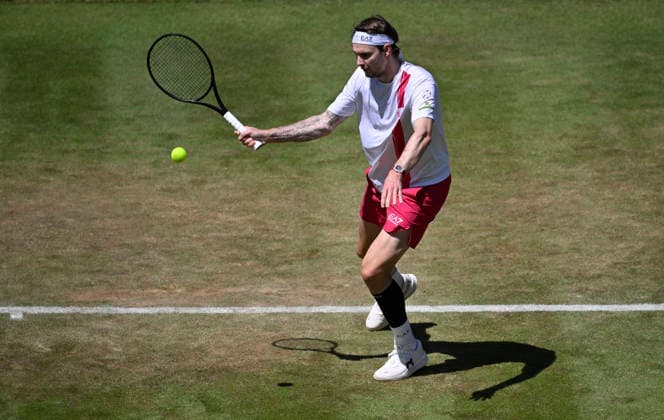 Alexander Bublik KAZ Action Tennis Men BOSS Open ATP 250 Stuttgart 2026 Weissenhof BOSS Open ATP 250 Stuttgart 2026