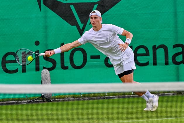 Tom Gentzsch Germany goes to the ball TERRA WORTMANN Open 2026, Tennis, ATP 500, Tournament, Qualification, 13 06 2026, TERRA WORTMANN Open 2026, Tennis, ATP 500, Tournament, Qualification, 13 06 2026 Halle Copyright: xEibner-Pressefoto RobertxGertzenx EP_RGN