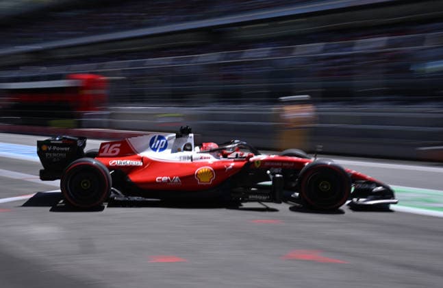 Formula 1 Barcelona-Catalunya Grand Prix 2026 - Practice BARCELONA, SPAIN - JUNE 13: Charles Leclerc of Ferrari drives during third practice tour of the Barcelona-Catalunya Grand Prix, the seventh race of the 2026 Formula 1 World Championship, WM, Weltmeisterschaft at the 4.66-kilometer Circuit de Barcelona-Catalunya in Barcelona, Spain on June 13, 2026. Burak Akbulut Anadolu Barcelona Spain. Editorial use only. Please get in touch for any other usage.  Copyright: x2026xAnadoluxBurakxAkbulutx